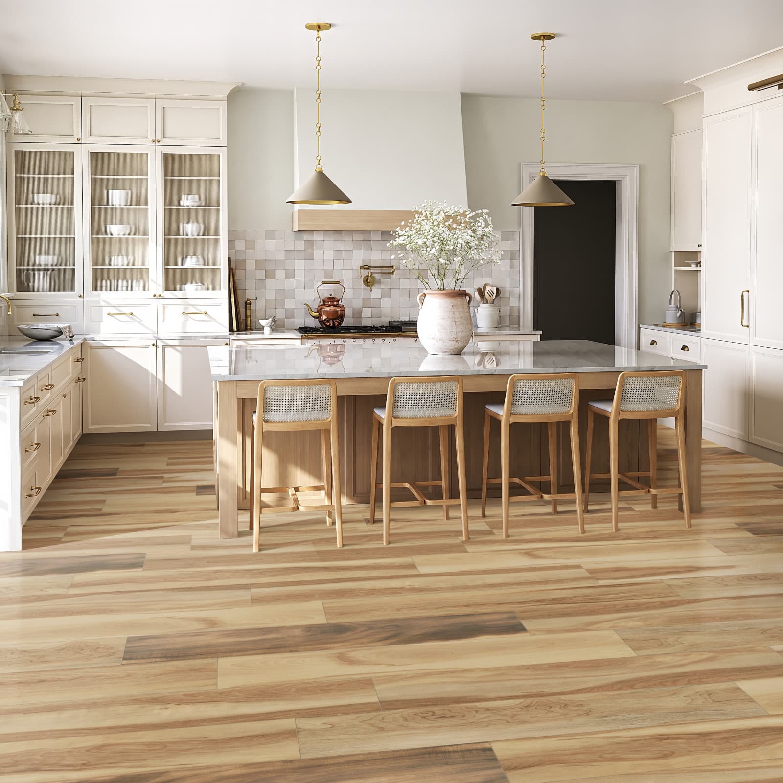 CALI Huntington Hickory 100% Waterproof (WPC) Flooring Trestles Collection - view 2