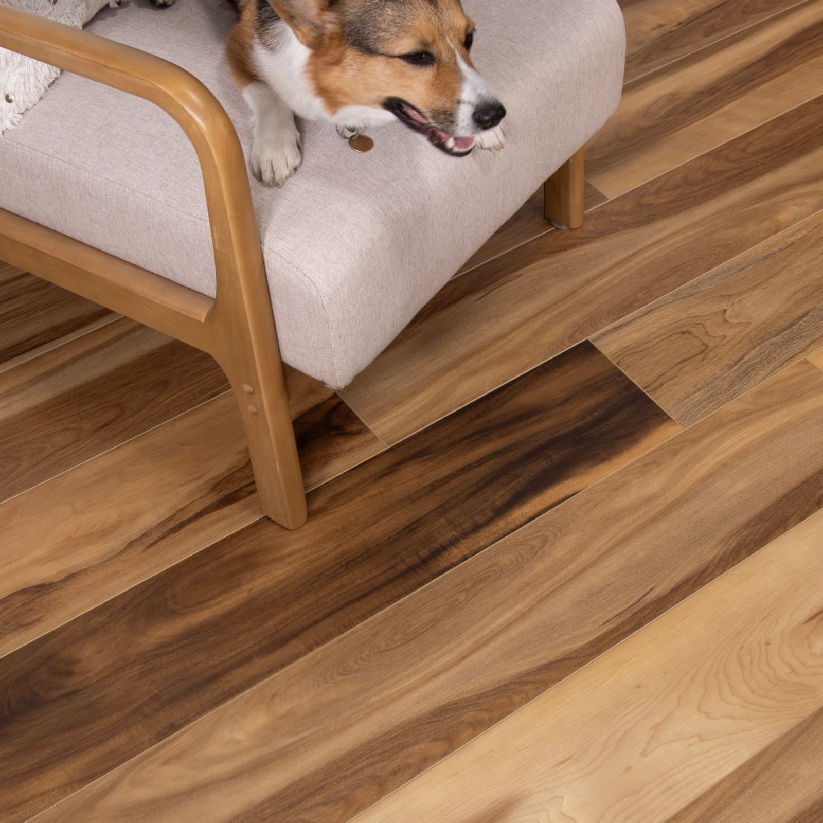 CALI Huntington Hickory 100% Waterproof (WPC) Flooring Trestles Collection - view 3