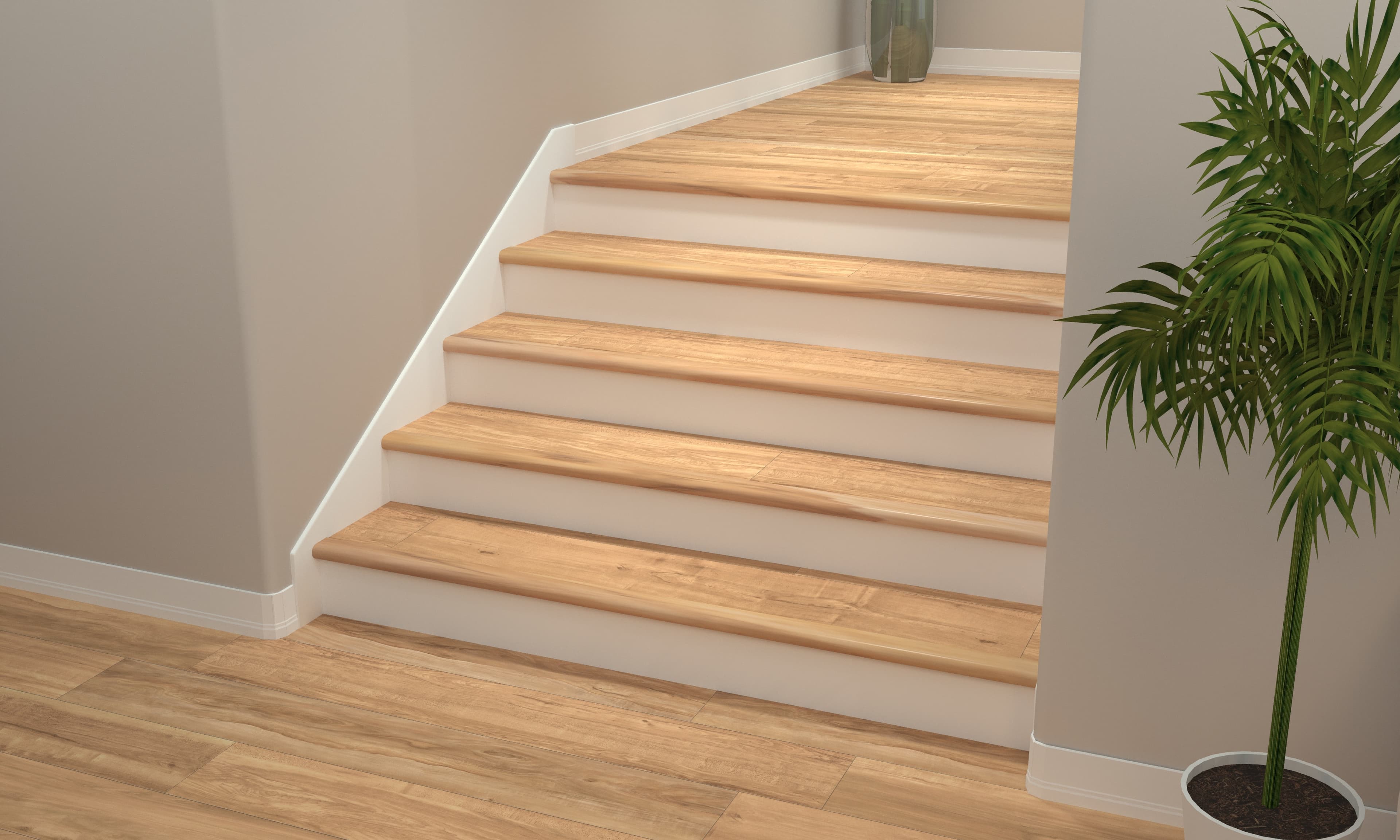 Blonde Ale CALI Vinyl Stair Nosing Overlap Select Premium - Image 2