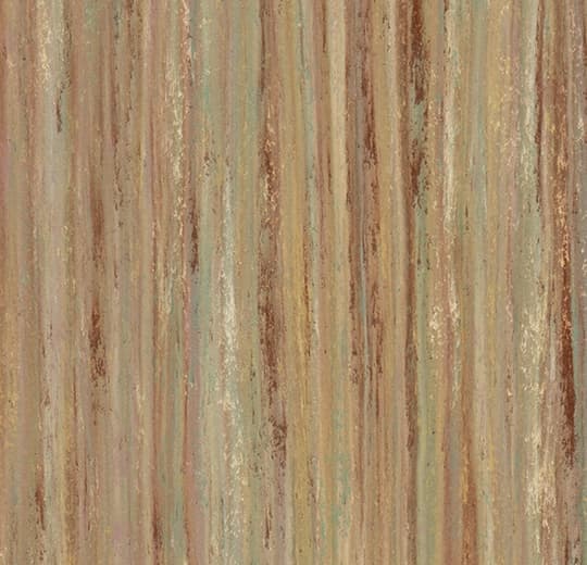 Forbo Marmoleum Oxidized Copper Marmoleum on Waterproof HDF Core with Cork Backing Flooring — Cinch LOC SEAL (Plank) — plank close-up