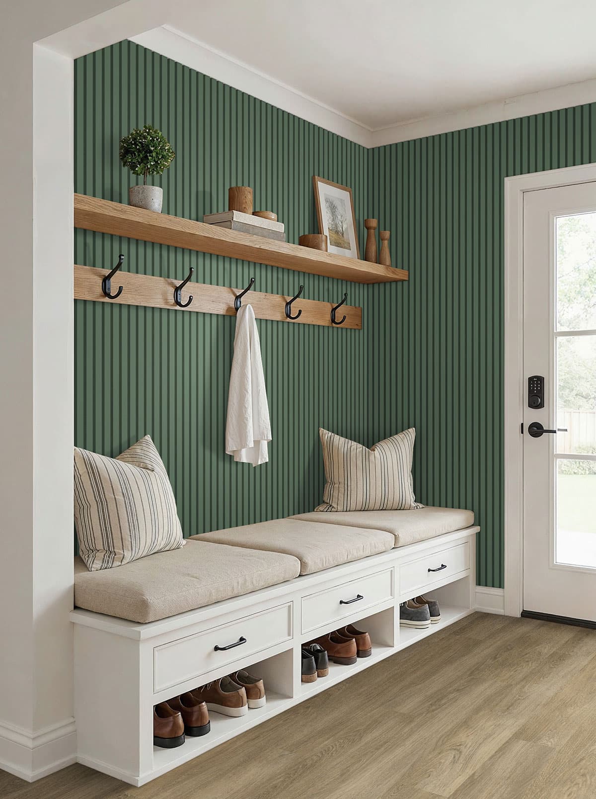MSI Everlife Ayla Glue Down Luxury Vinyl Flooring — Acclima Collection — installed in room