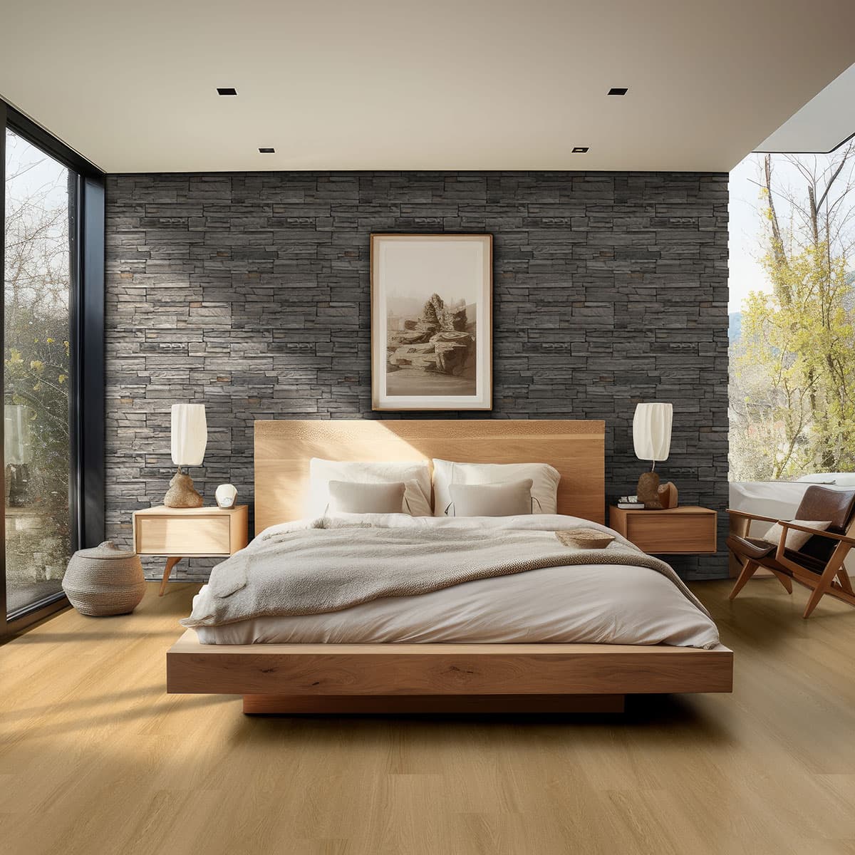 MSI Everlife Bayside Buff Glue Down Luxury Vinyl Flooring — Nove Reserve Collection — detail view 3