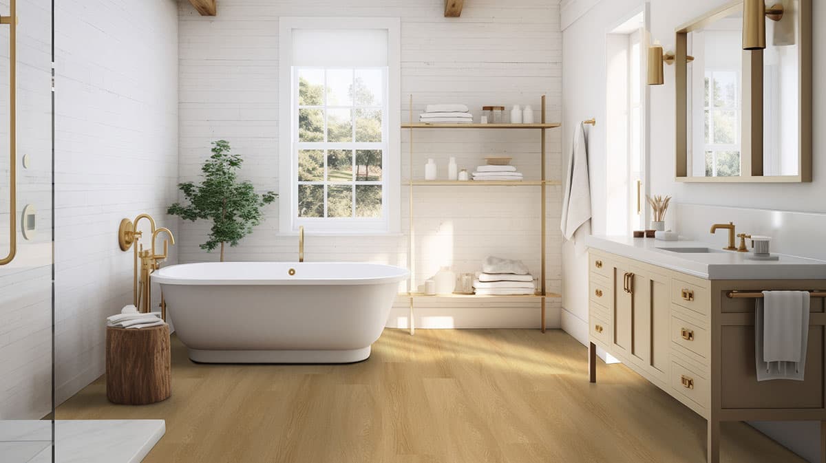 MSI Everlife Bayside Buff Glue Down Luxury Vinyl Flooring — Nove Reserve Collection — detail view 5