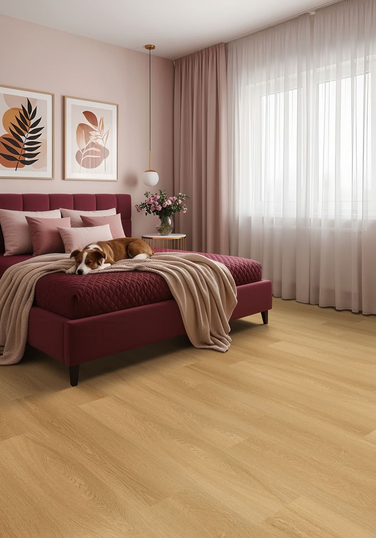 MSI Everlife Bayside Buff Glue Down Luxury Vinyl Flooring — Nove Collection — detail view 3
