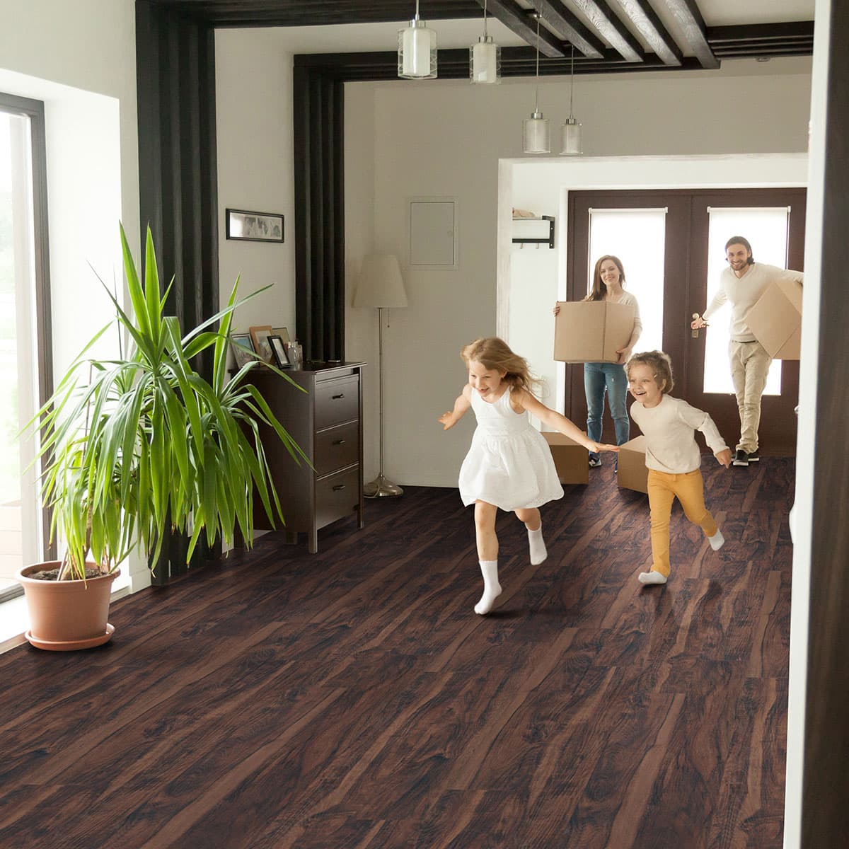 MSI Everlife Burnished Acacia Glue Down Luxury Vinyl Flooring — Glenridge Collection — detail view 4