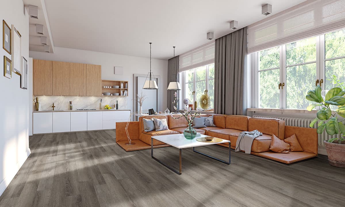 MSI Everlife Charcoal Oak Glue Down Luxury Vinyl Flooring — Katavia Collection