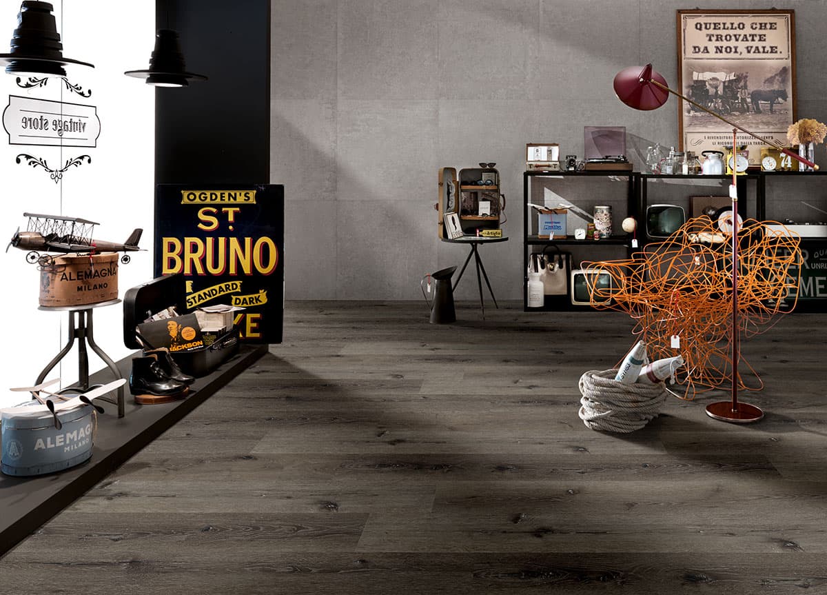 MSI Everlife Charcoal Oak Glue Down Luxury Vinyl Flooring — Wilmont Collection