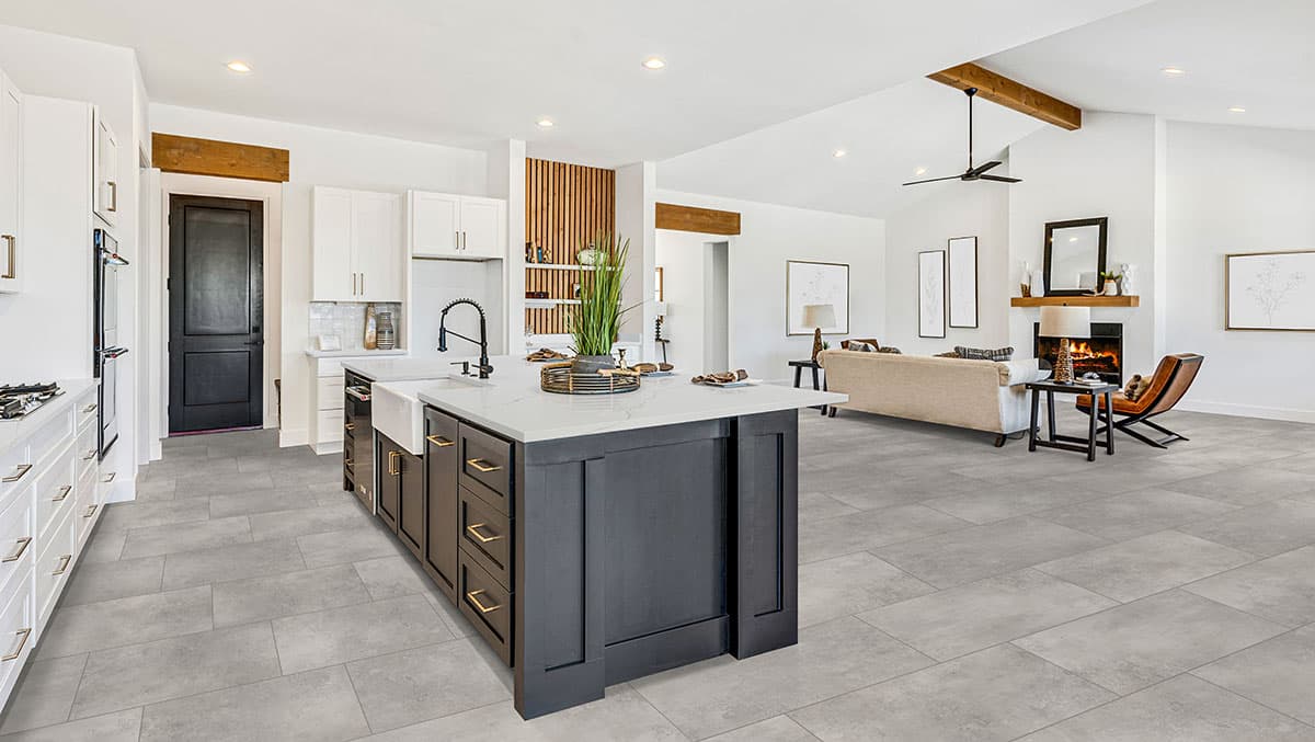 MSI Everlife Mountains Gray Glue Down Luxury Vinyl Flooring — Glenridge Collection