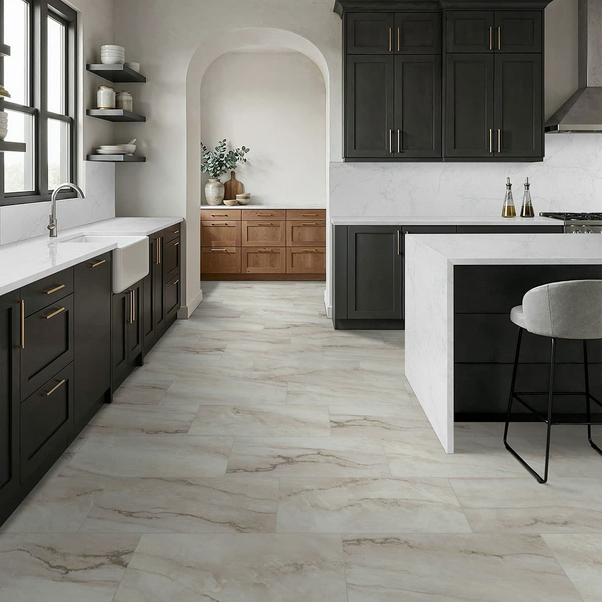 MSI Everlife Quarzo Taj Glue Down Luxury Vinyl Flooring — Glenridge Collection — detail view 6