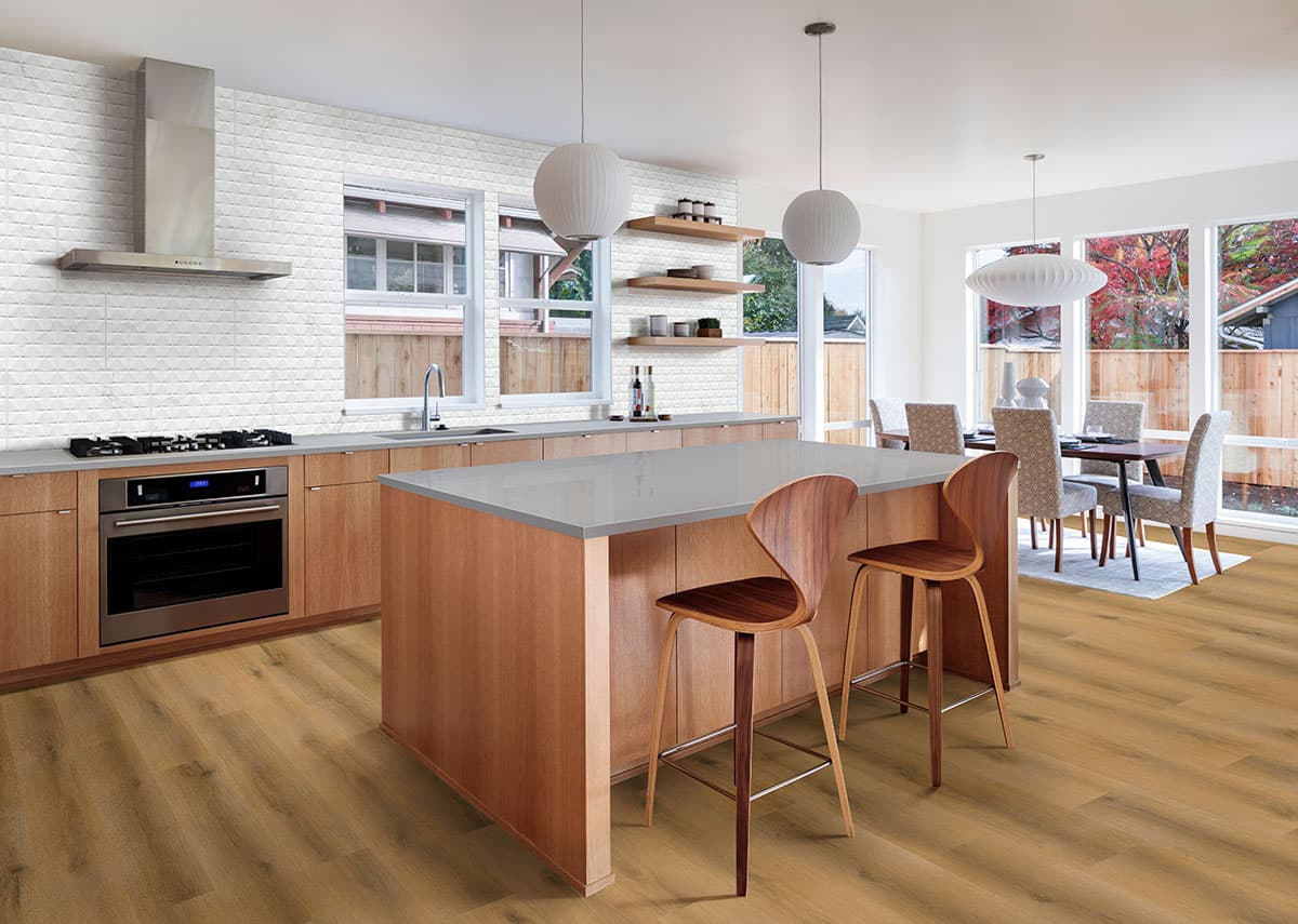 MSI Everlife Scandi Glue Down Luxury Vinyl Flooring — Nove Reserve Collection — installed in room