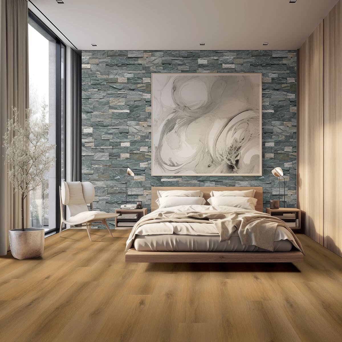 MSI Everlife Scandi Glue Down Luxury Vinyl Flooring — Nove Plus Collection — detail view 6