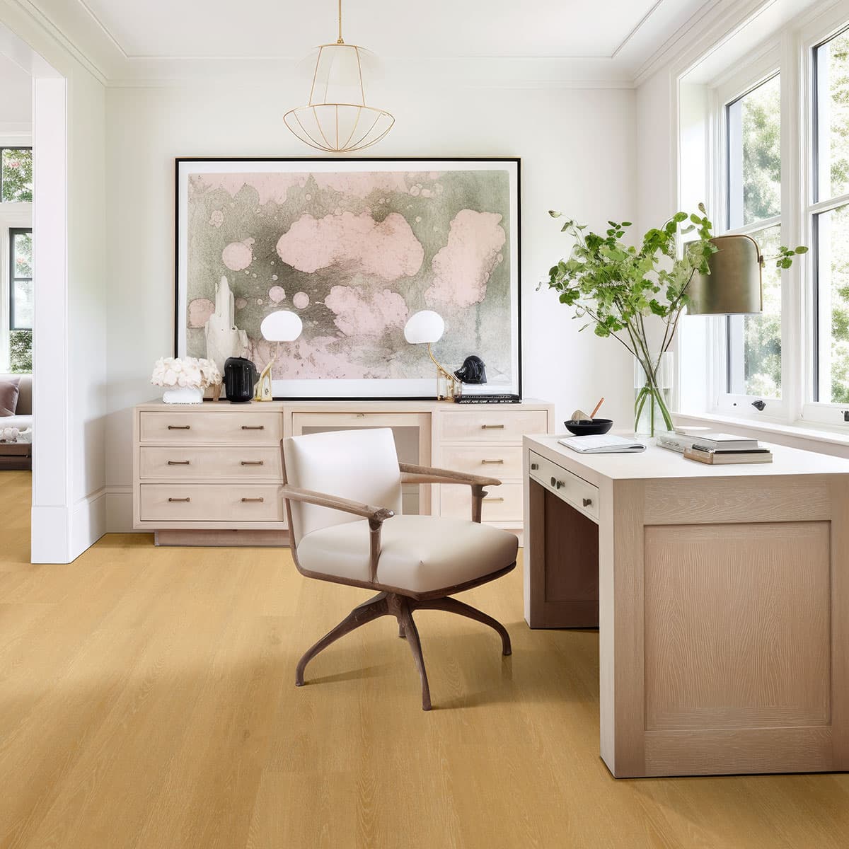 MSI Everlife Selbourne Glue Down Luxury Vinyl Flooring — Nove Plus Collection — installed in room