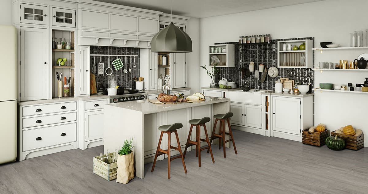 MSI Everlife Twilight Oak Glue Down Luxury Vinyl Flooring — Katavia Collection — detail view 3
