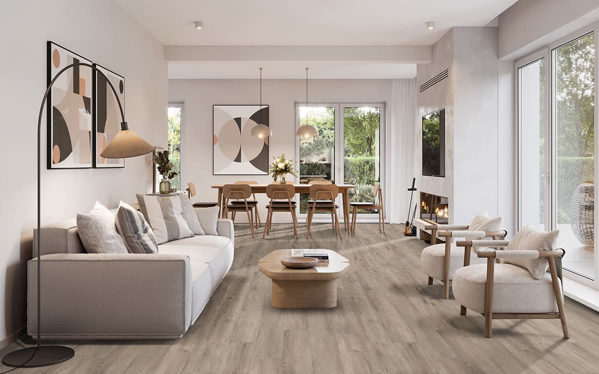 MSI Everlife Twilight Oak Glue Down Luxury Vinyl Flooring — Wilmont Collection