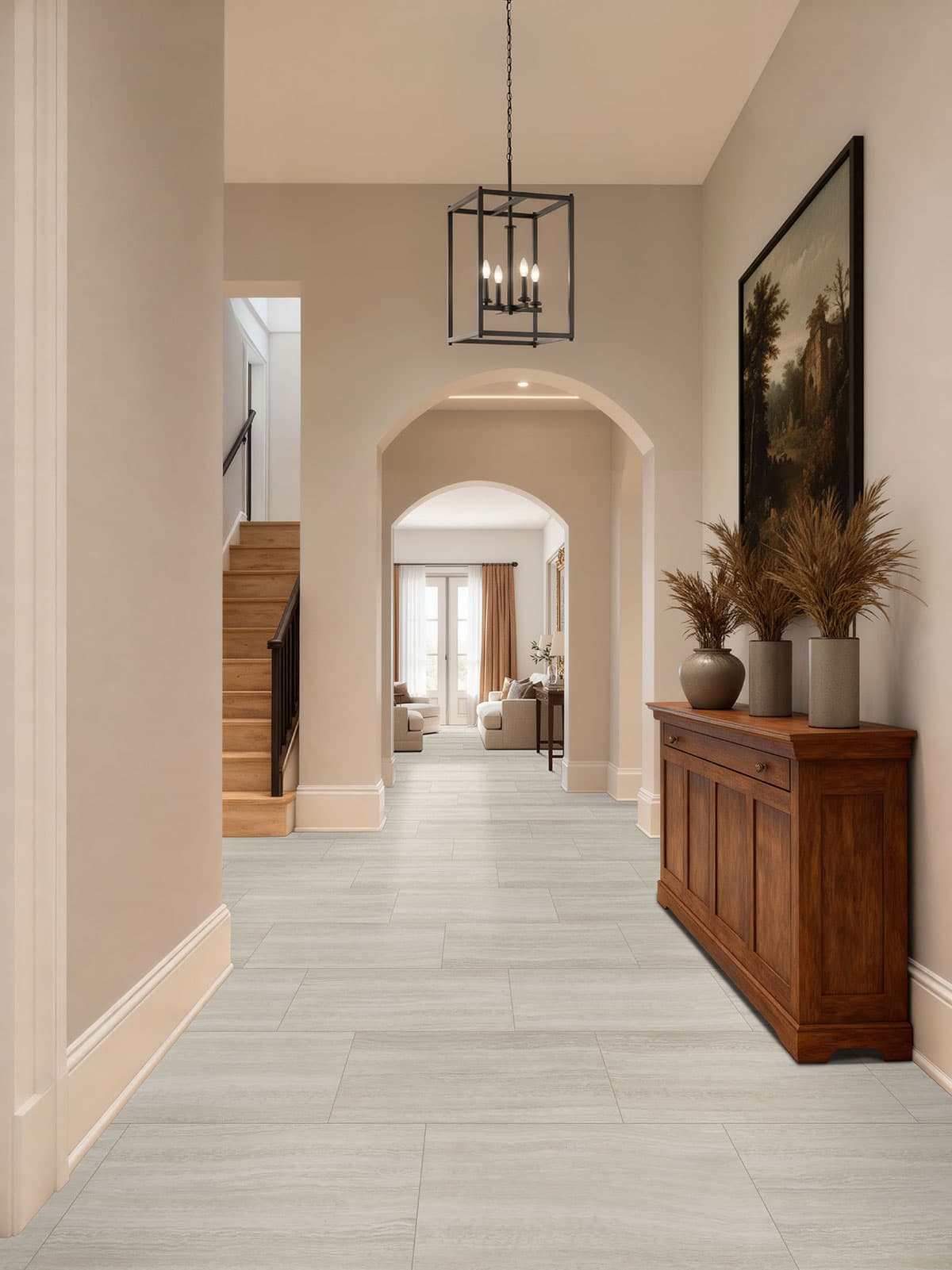MSI Everlife White Ocean Glue Down Luxury Vinyl Flooring — Glenridge Collection — detail view 3