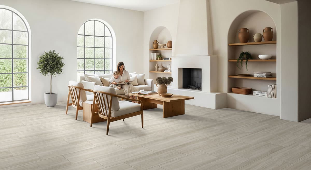 MSI Everlife White Ocean Glue Down Luxury Vinyl Flooring — Glenridge Collection — detail view 6