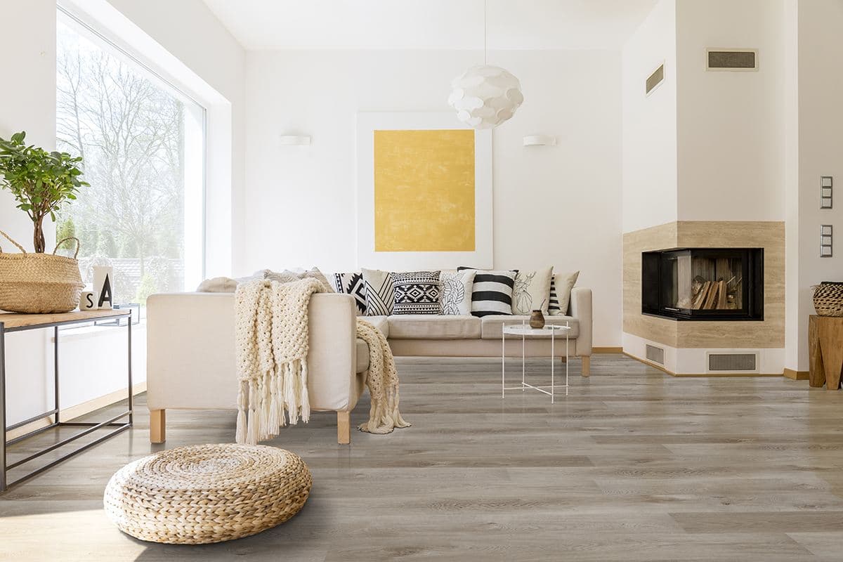 MSI Everlife Whitfield Gray Glue Down Luxury Vinyl Flooring — Acclima Collection — detail view 3