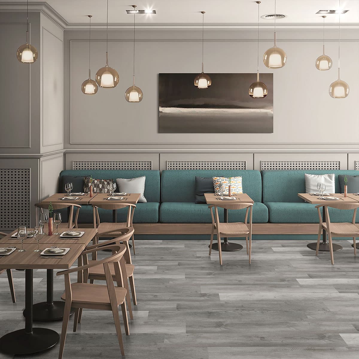 MSI Everlife Woodrift Gray Glue Down Luxury Vinyl Flooring — Glenridge Collection