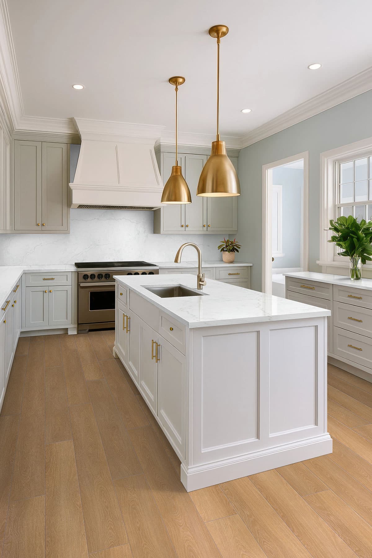 MSI Everlife Hybrid Wallingford Blonde 100% Waterproof Hybrid Rigid Core Flooring — Shorecliffs Collection — detail view 6
