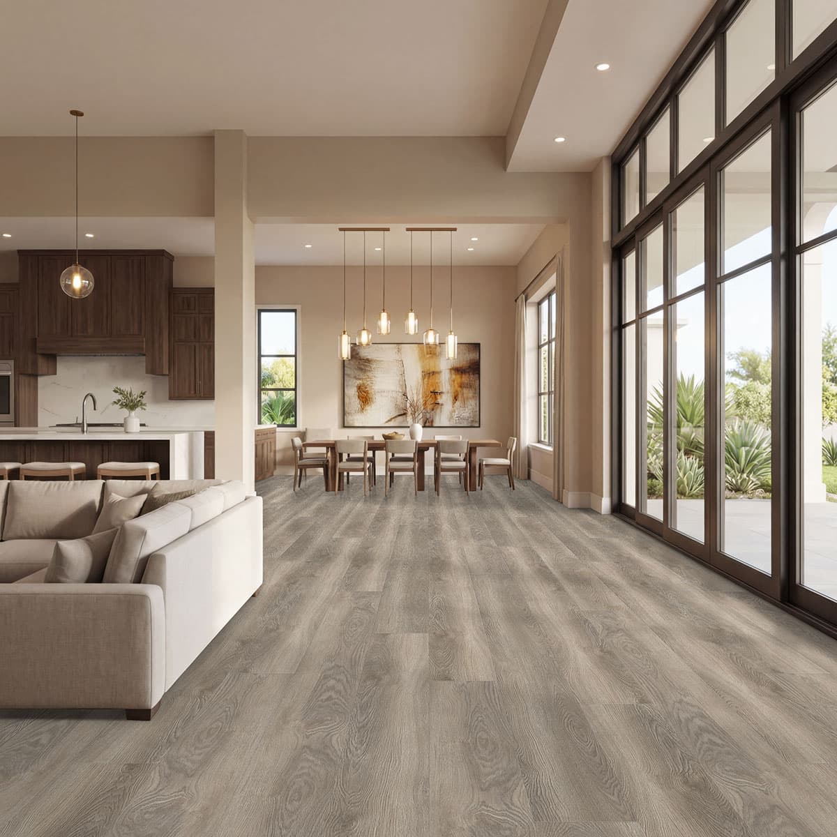 MSI Everlife Hybrid Wixom Valley 100% Waterproof Hybrid Rigid Core Flooring — Shorecliffs Collection — detail view 3