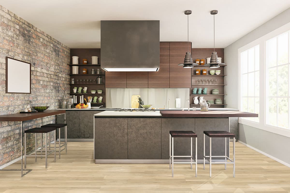 MSI Everlife Akadia 100% Waterproof Rigid Core (SPC) Flooring — Cyrus 2.0 Collection — installed in room