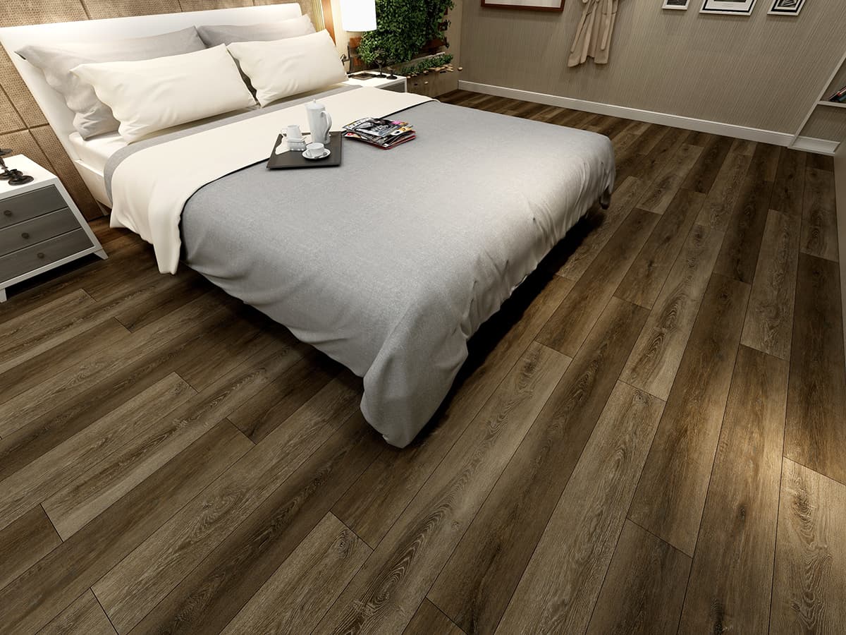 MSI Everlife Barrell 100% Waterproof Rigid Core (SPC) Flooring — Cyrus Collection — installed in room