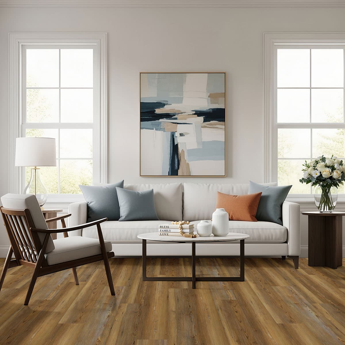 MSI Everlife Barnstorm 100% Waterproof Rigid Core (SPC) Flooring — Cyrus 2.0 Collection — installed in room