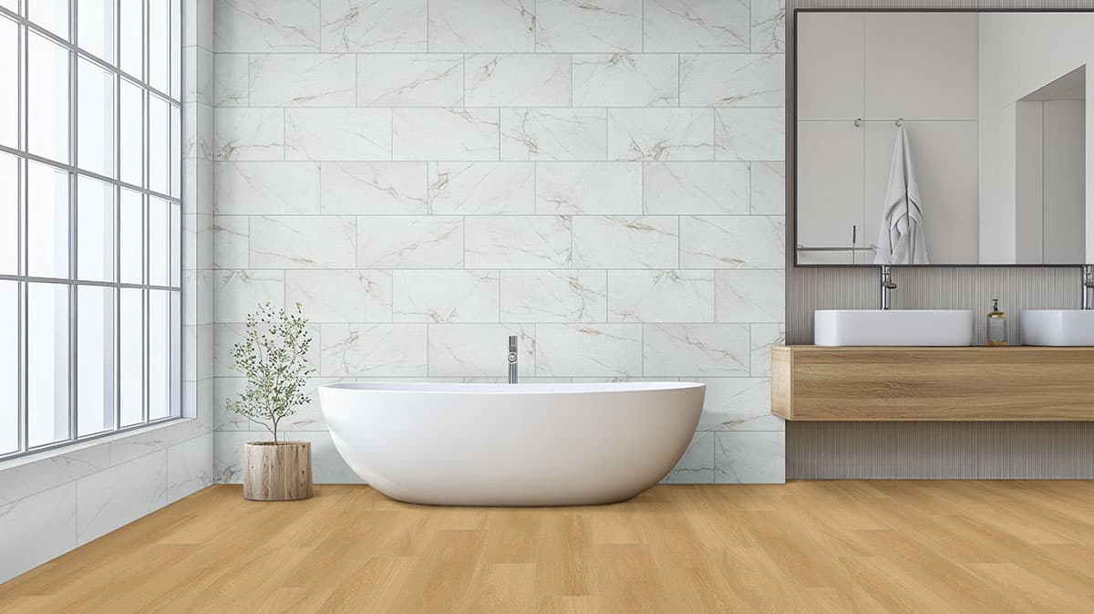 MSI Everlife Bayside Buff 100% Waterproof Rigid Core (SPC) Flooring — Laurel Collection — detail view 3
