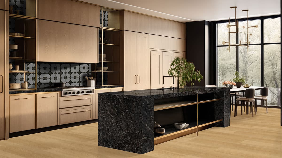 MSI Everlife Bayside Buff 100% Waterproof Rigid Core (SPC) Flooring — Laurel Collection — detail view 4