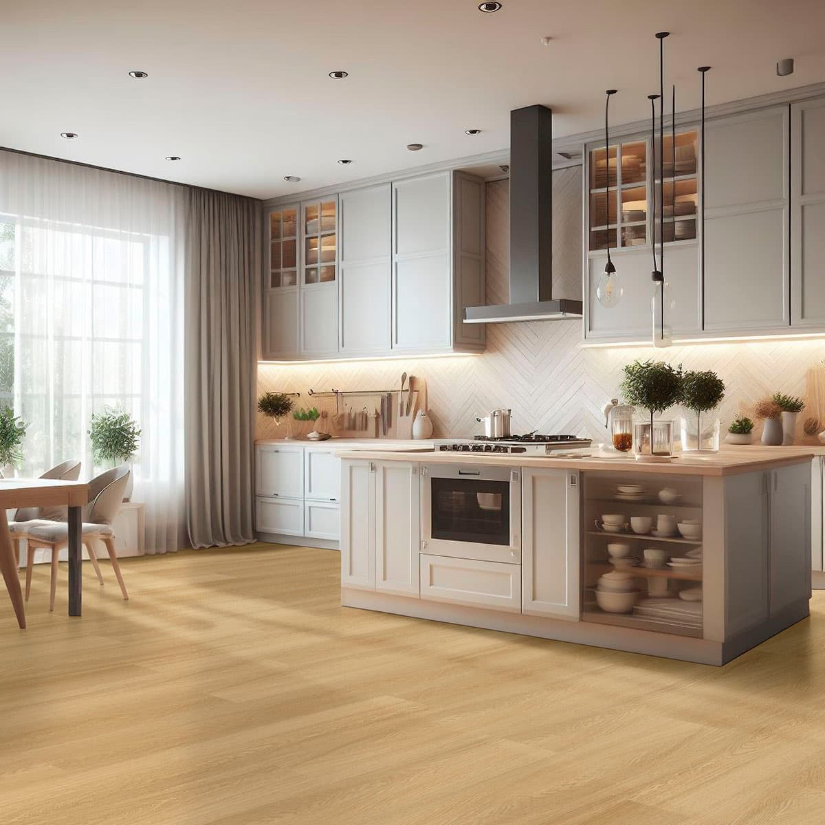 MSI Everlife Bayside Buff 100% Waterproof Rigid Core (SPC) Flooring — Laurel Reserve Collection — detail view 3