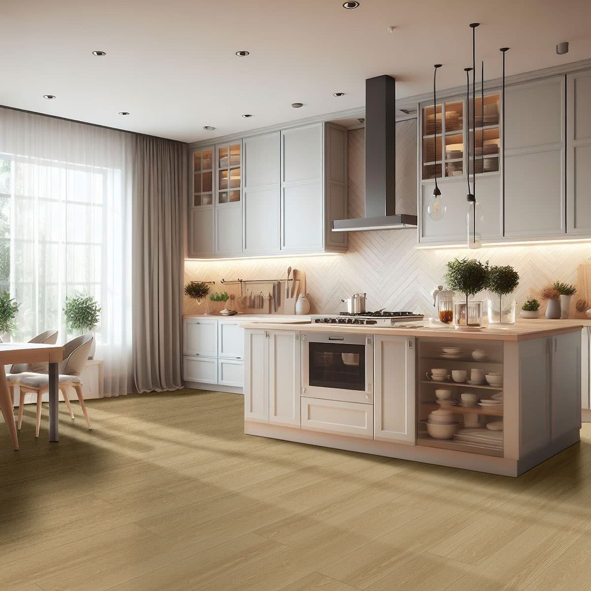 MSI Everlife Bayside Buff 100% Waterproof Rigid Core (SPC) Flooring — Laurel Reserve Collection — detail view 5