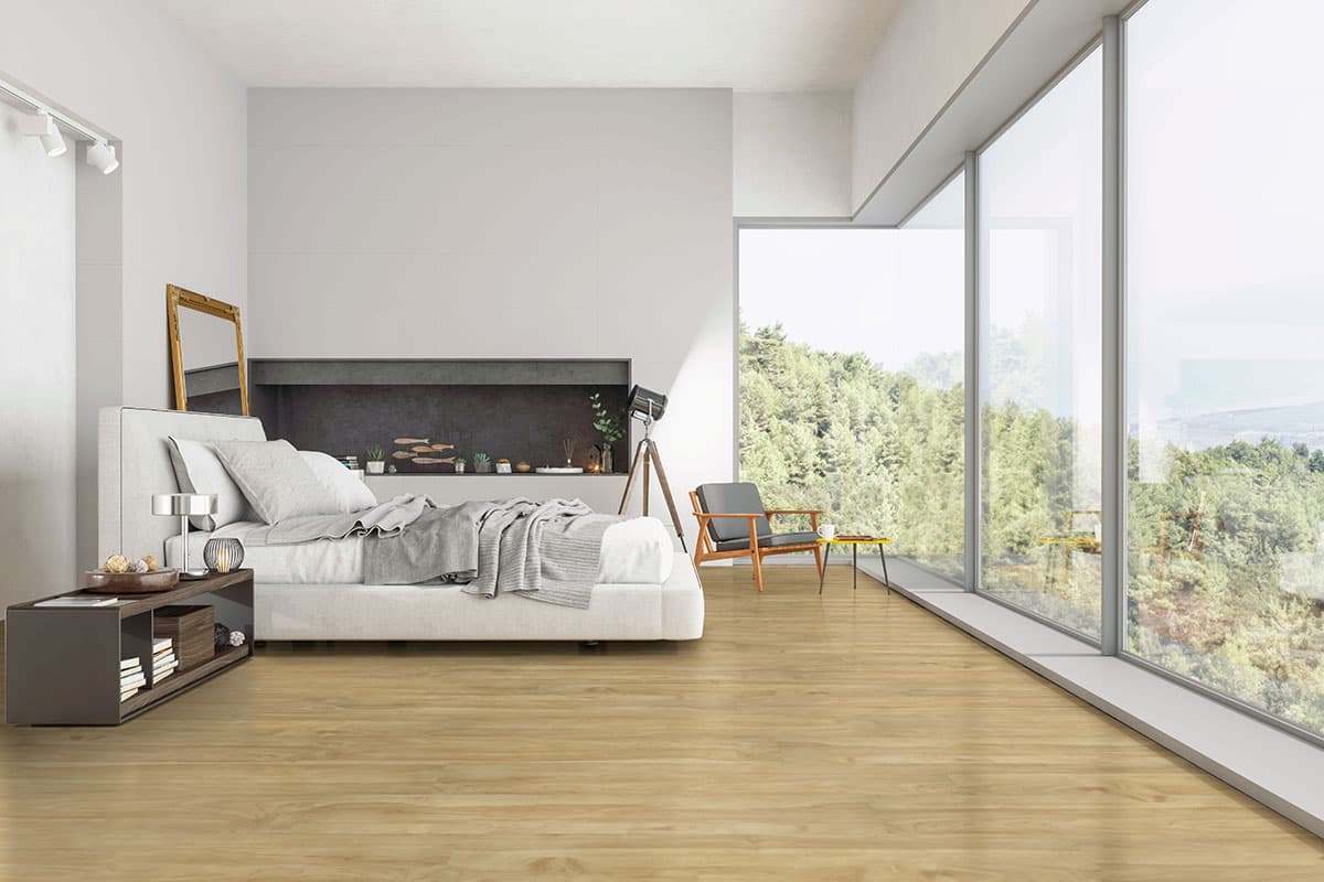 MSI Everlife Brookline 100% Waterproof Rigid Core (SPC) Flooring — Cyrus Collection — installed in room