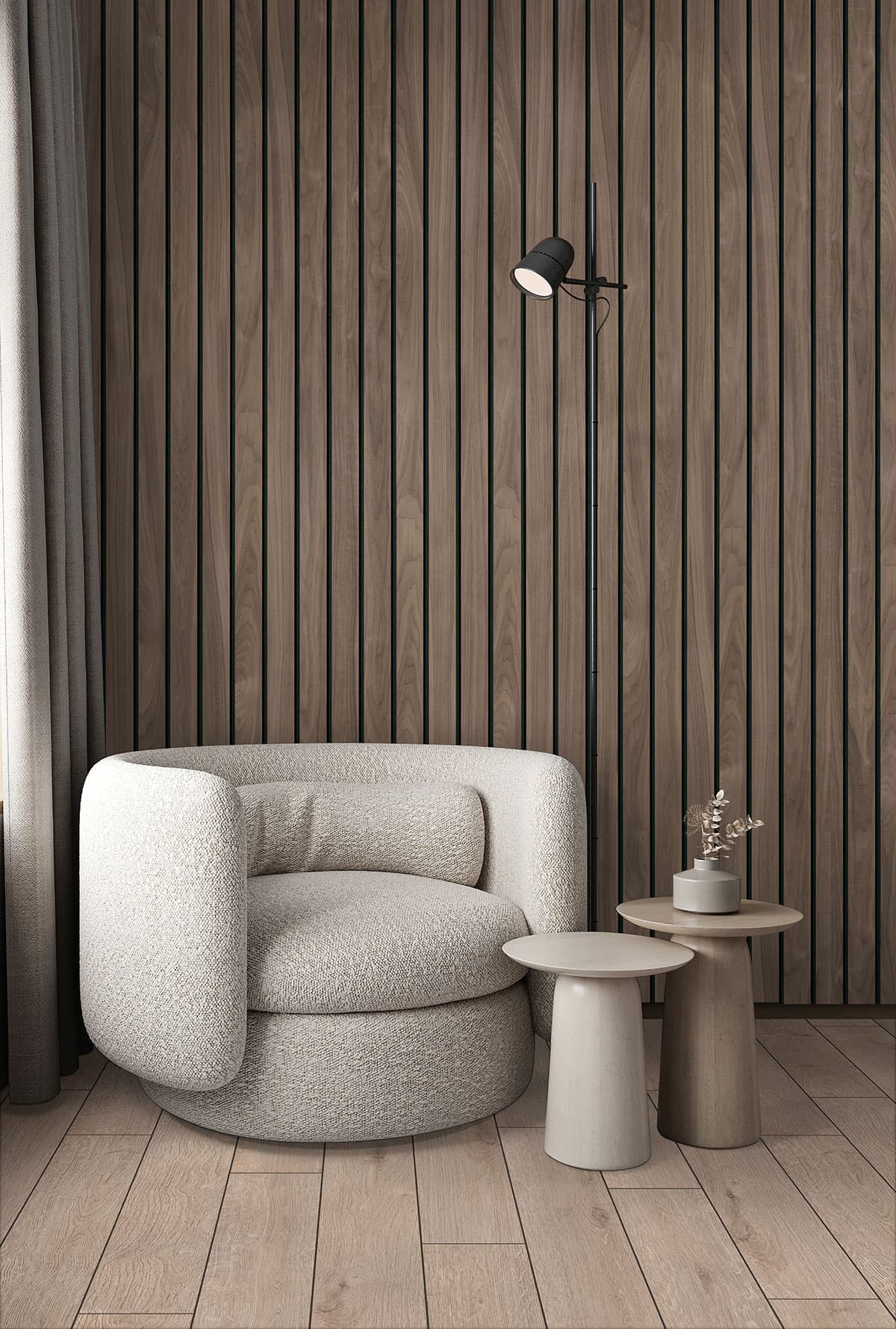 MSI Everlife Daria Umber 100% Waterproof Rigid Core (SPC) Flooring — Andover Collection — detail view 3
