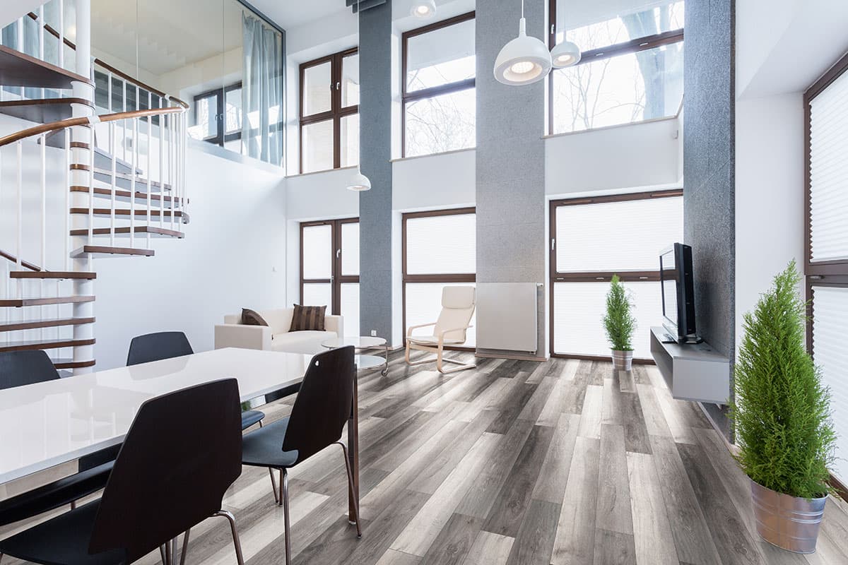MSI Everlife Draven 100% Waterproof Rigid Core (SPC) Flooring — Cyrus Collection — installed in room