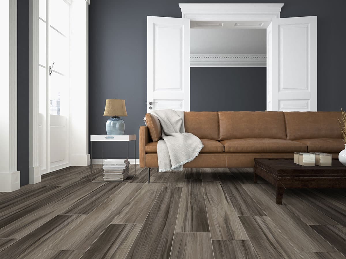 MSI Everlife Jenta 100% Waterproof Rigid Core (SPC) Flooring — Prescott Collection — installed in room