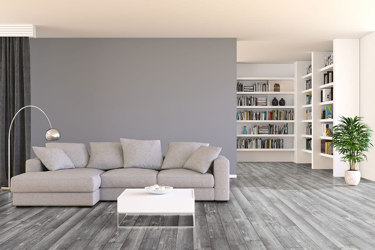 MSI Everlife Kingsdown Gray 100% Waterproof Rigid Core (SPC) Flooring — Andover Collection — detail view 4