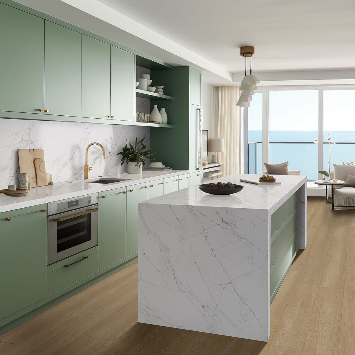 MSI Everlife Linen Loggia 100% Waterproof Rigid Core (SPC) Flooring — Laurel Reserve Collection — detail view 3