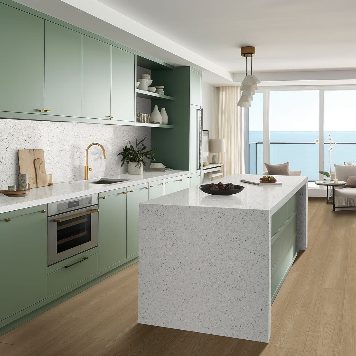 MSI Everlife Linen Loggia 100% Waterproof Rigid Core (SPC) Flooring — Laurel Reserve Collection — detail view 4
