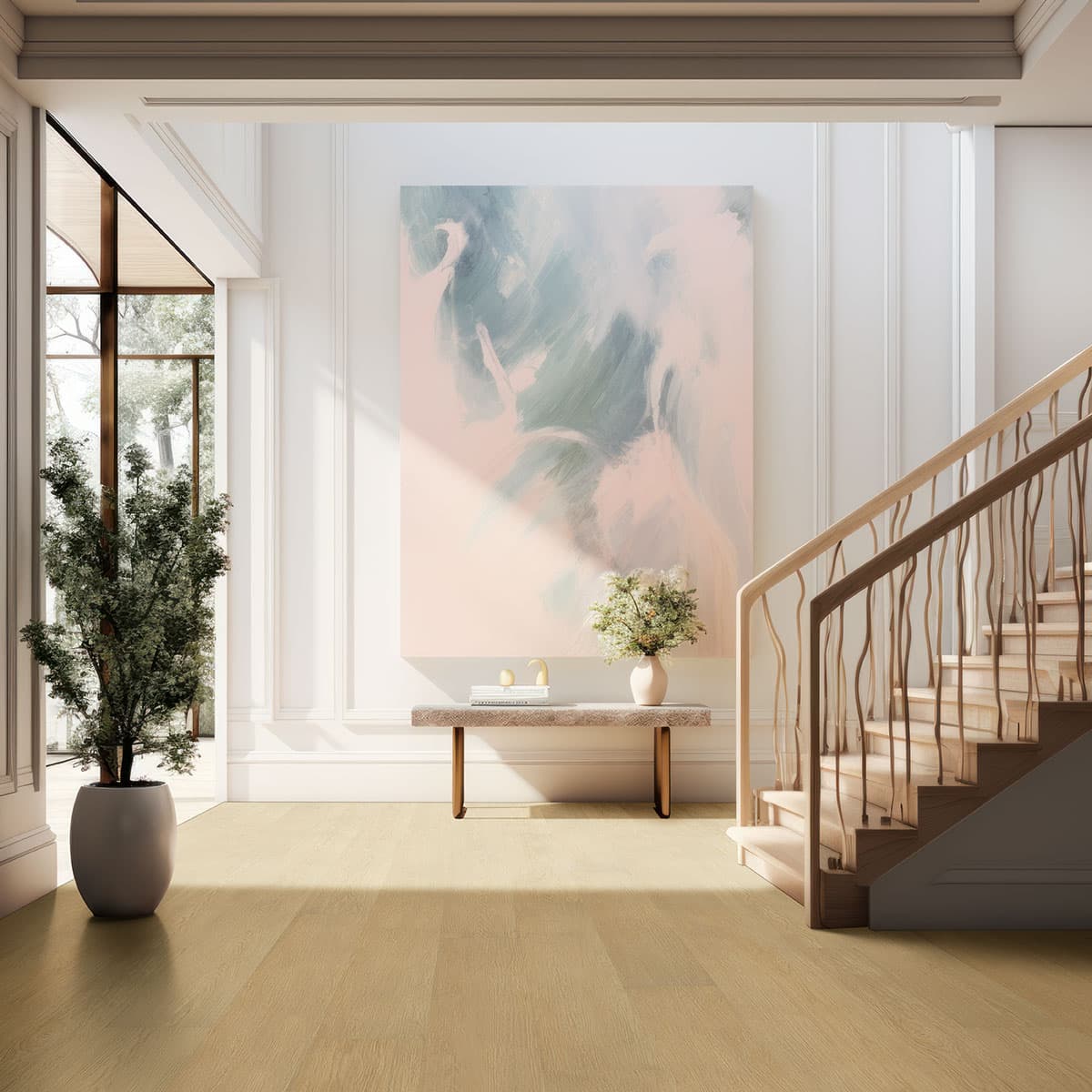 MSI Everlife Malta 100% Waterproof Rigid Core (SPC) Flooring — Laurel Reserve Collection — installed in room
