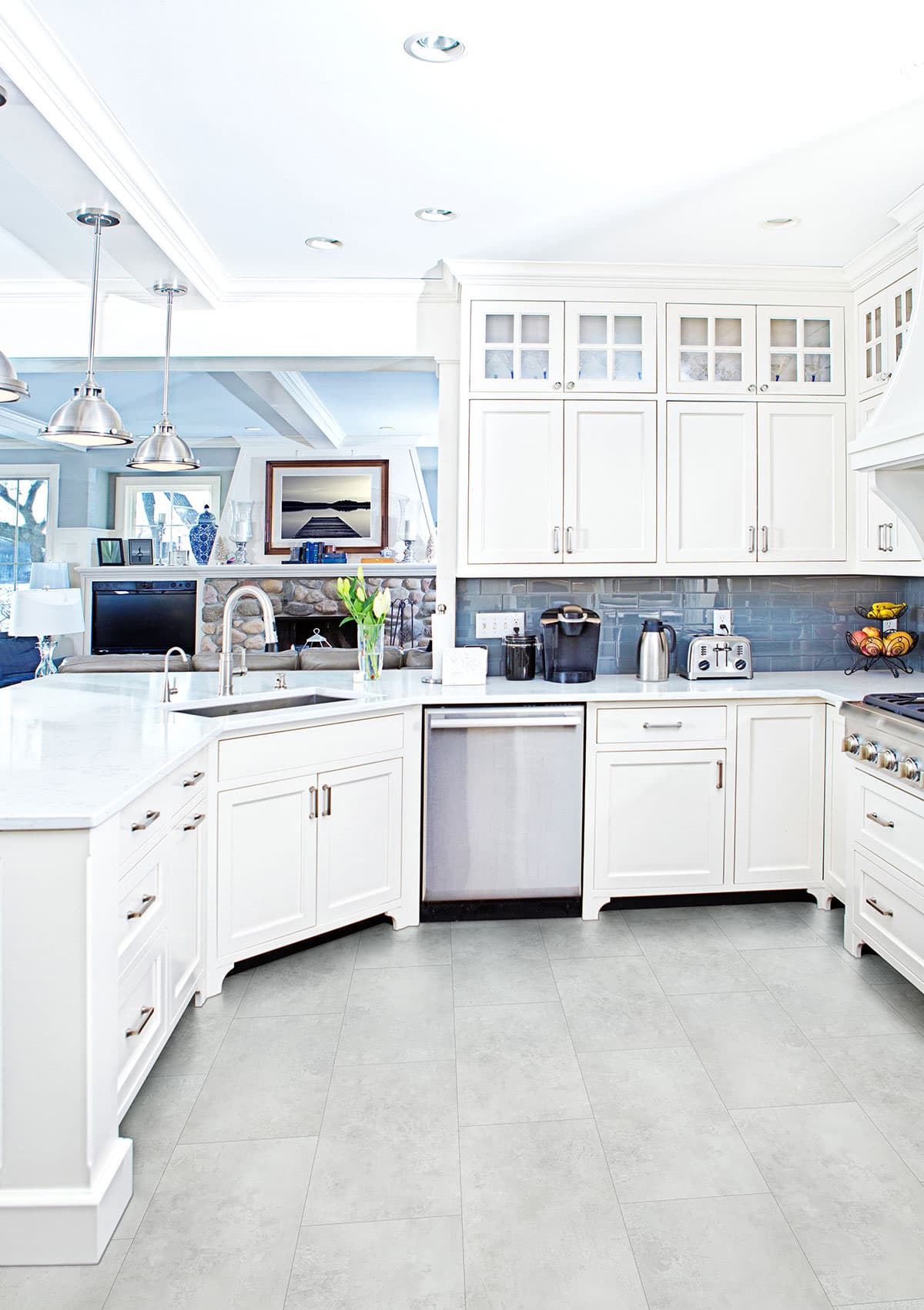 MSI Everlife Mountains Gray 100% Waterproof Rigid Core (SPC) Flooring — Trecento Collection — detail view 4