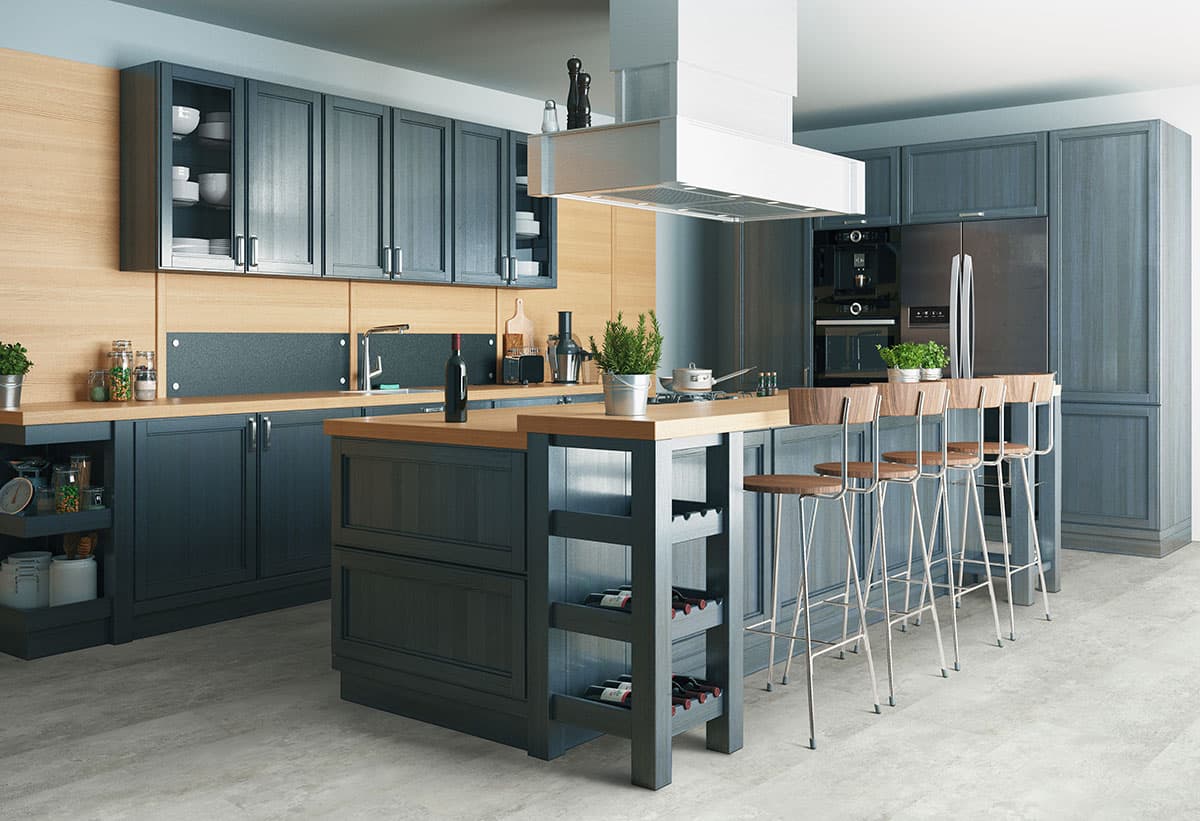 MSI Everlife Mountains Gray 100% Waterproof Rigid Core (SPC) Flooring — Trecento Collection — detail view 5