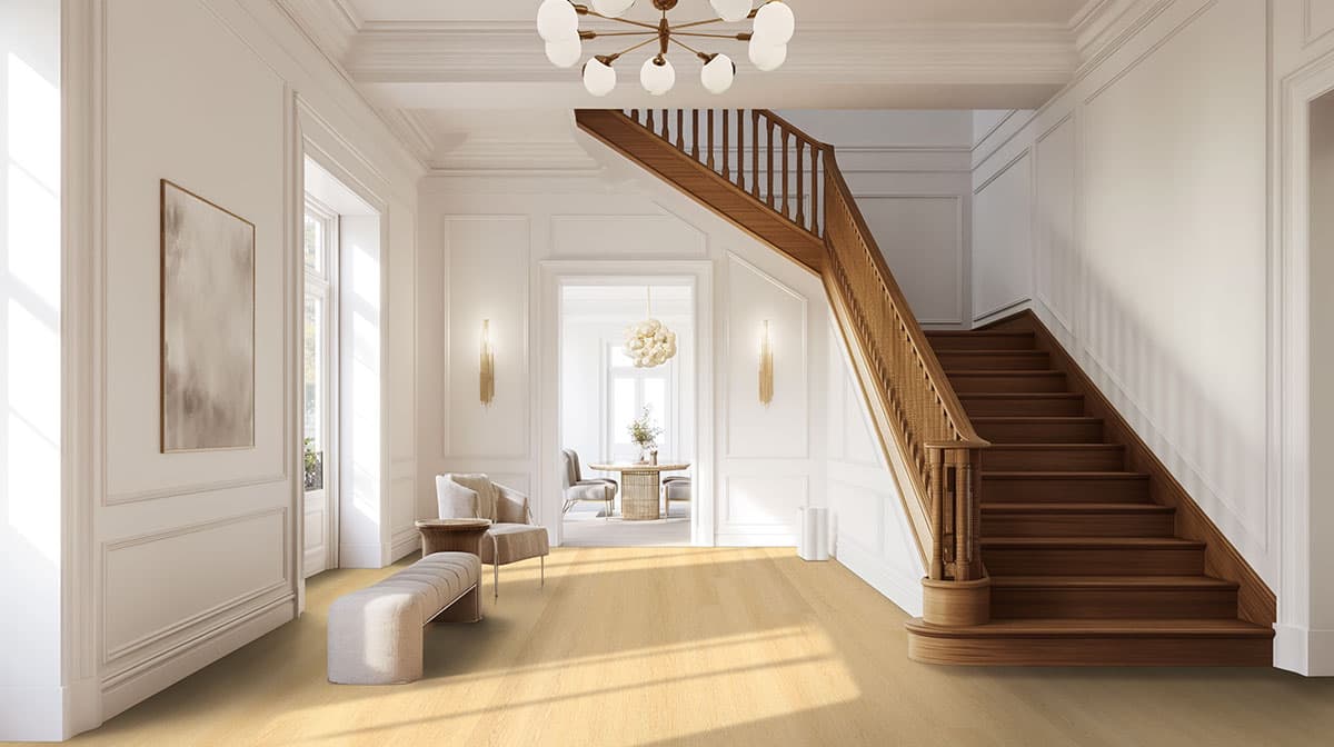 MSI Everlife Roswell 100% Waterproof Rigid Core (SPC) Flooring — Studio Collection — installed in room