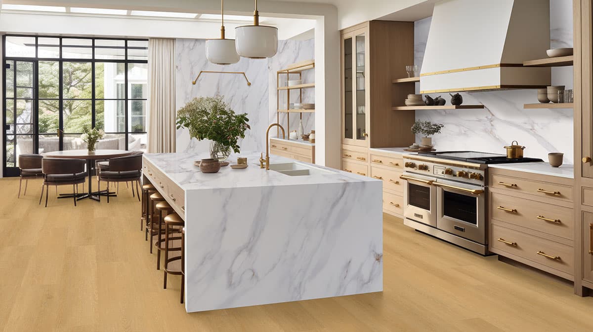 MSI Everlife Selbourne 100% Waterproof Rigid Core (SPC) Flooring — Laurel Reserve Collection — detail view 3