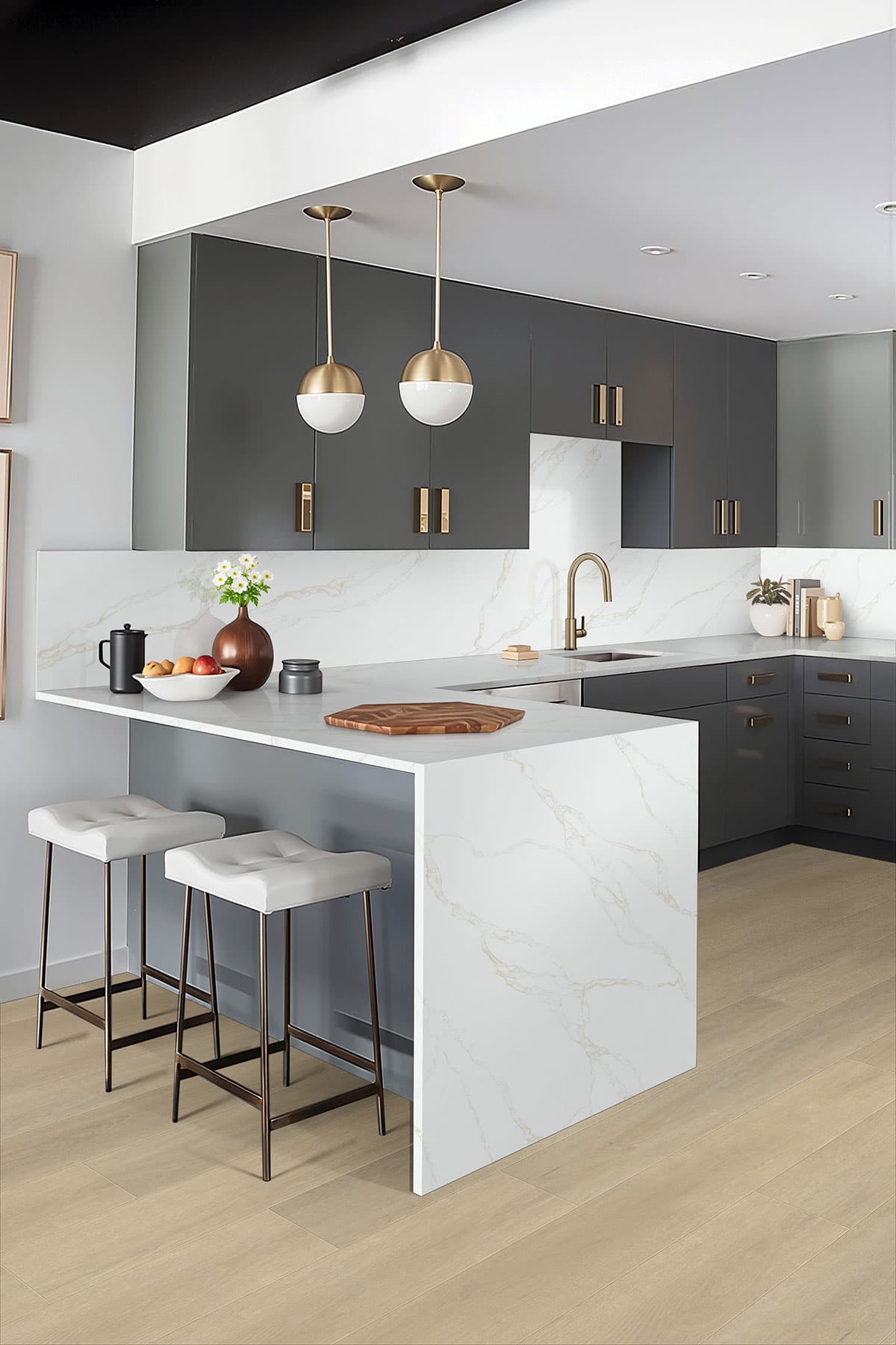 MSI Everlife Waldron 100% Waterproof Rigid Core (SPC) Flooring — Wayne Parc Collection — installed in room