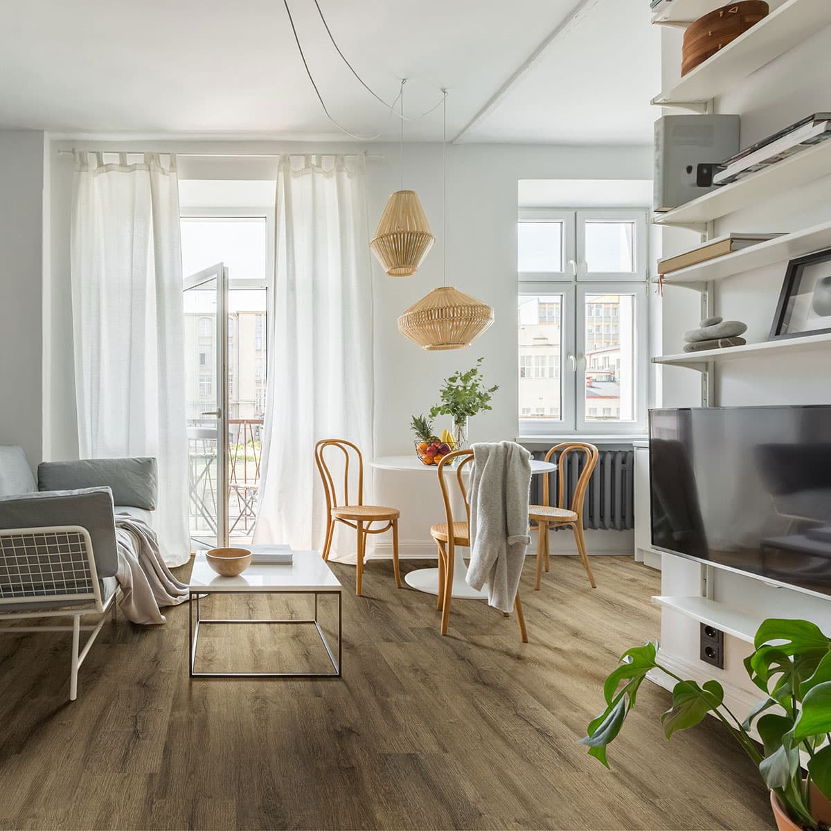 MSI Everlife Walnut Waves 100% Waterproof Rigid Core (SPC) Flooring — Cyrus Collection — detail view 4