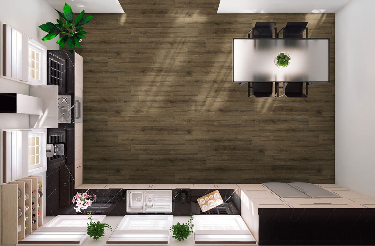 MSI Everlife Walnut Waves 100% Waterproof Rigid Core (SPC) Flooring — Prescott Collection — detail view 5