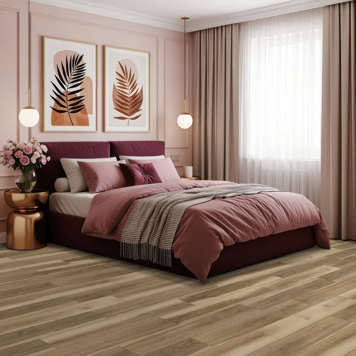 MSI Everlife Wilton 100% Waterproof Rigid Core (SPC) Flooring — Andover Collection — installed in room