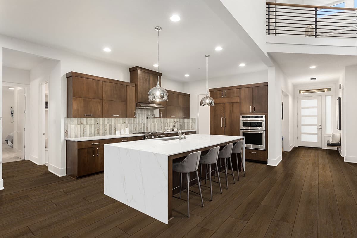 MSI Everlife Adlar 100% Waterproof Rigid Core (SPC) Flooring — XL Studio Collection — installed in room