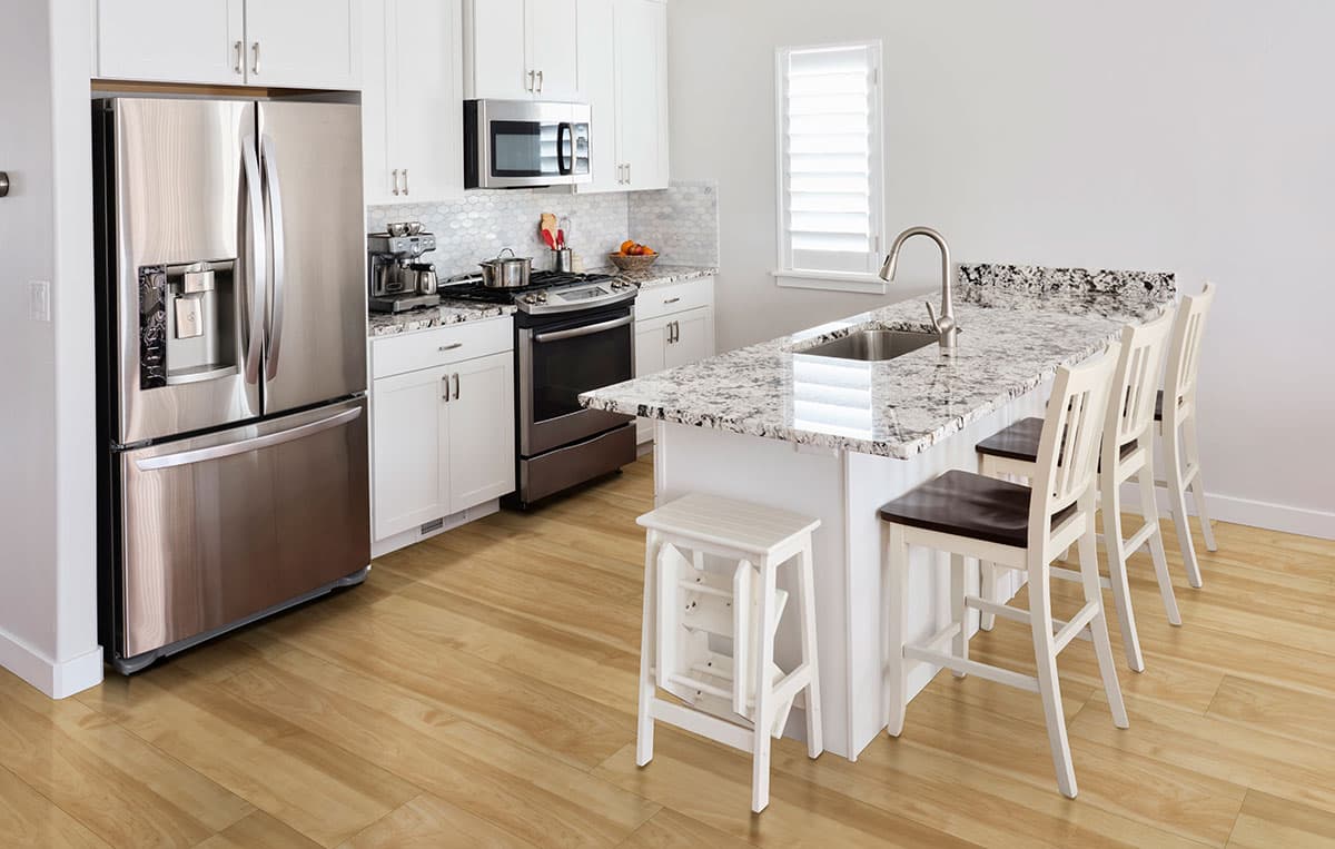 MSI Everlife Brookline 100% Waterproof Rigid Core (SPC) Flooring — XL Cyrus Collection — installed in room