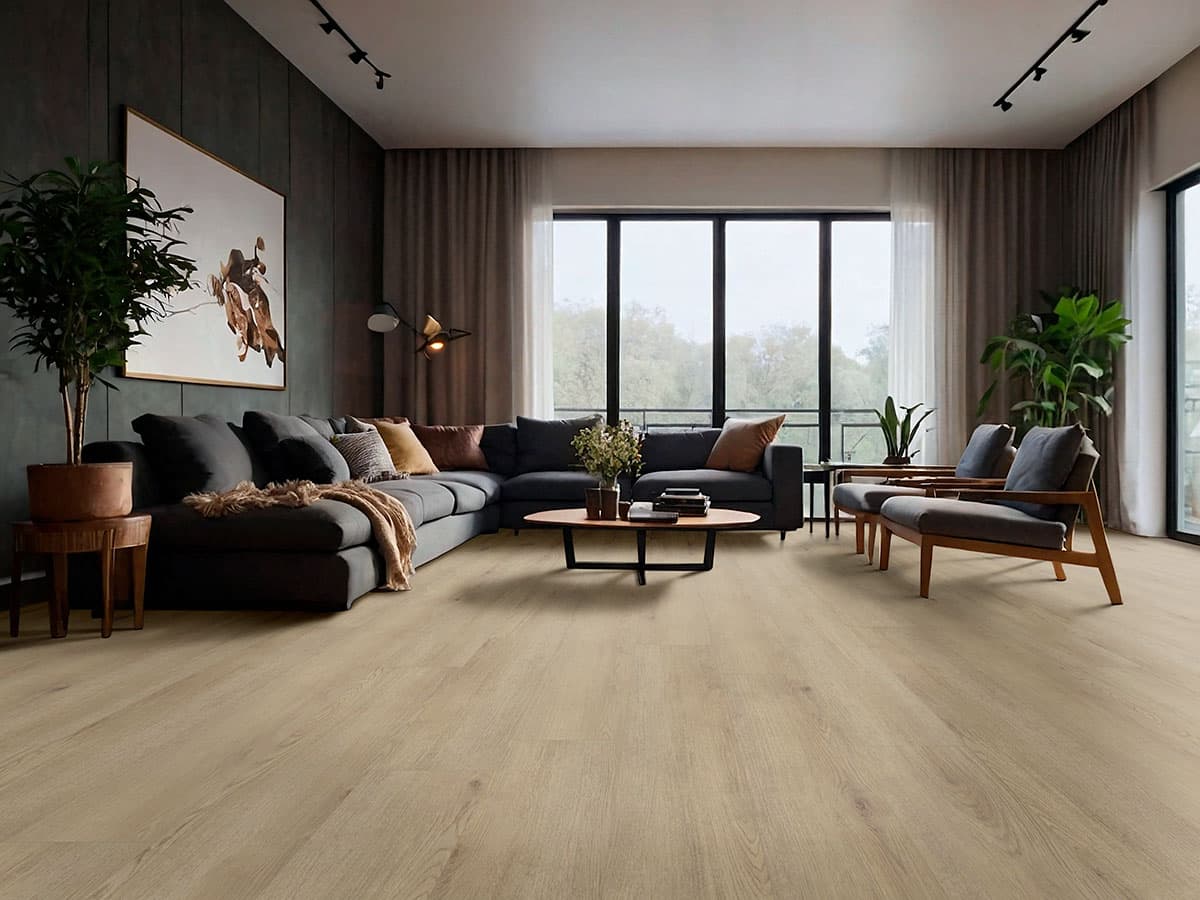 MSI Everlife Chester Hills 100% Waterproof Rigid Core (SPC) Flooring — XL Cyrus Collection — installed in room